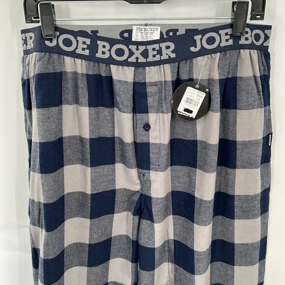 Joe Boxer Men's NWT Navy & Gray Check Pajama Bottoms Size Large - Picture 2 of 14
